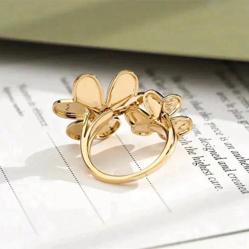 [Royal&Vicky]CLOVER COMOS GOLD DIAMOND RING