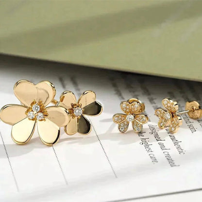 [Royal&Vicky]CLOVER COMOS GOLD DIAMOND RING
