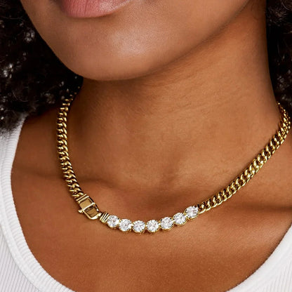 [Royal&Vicky]Maelle Diamond Necklace