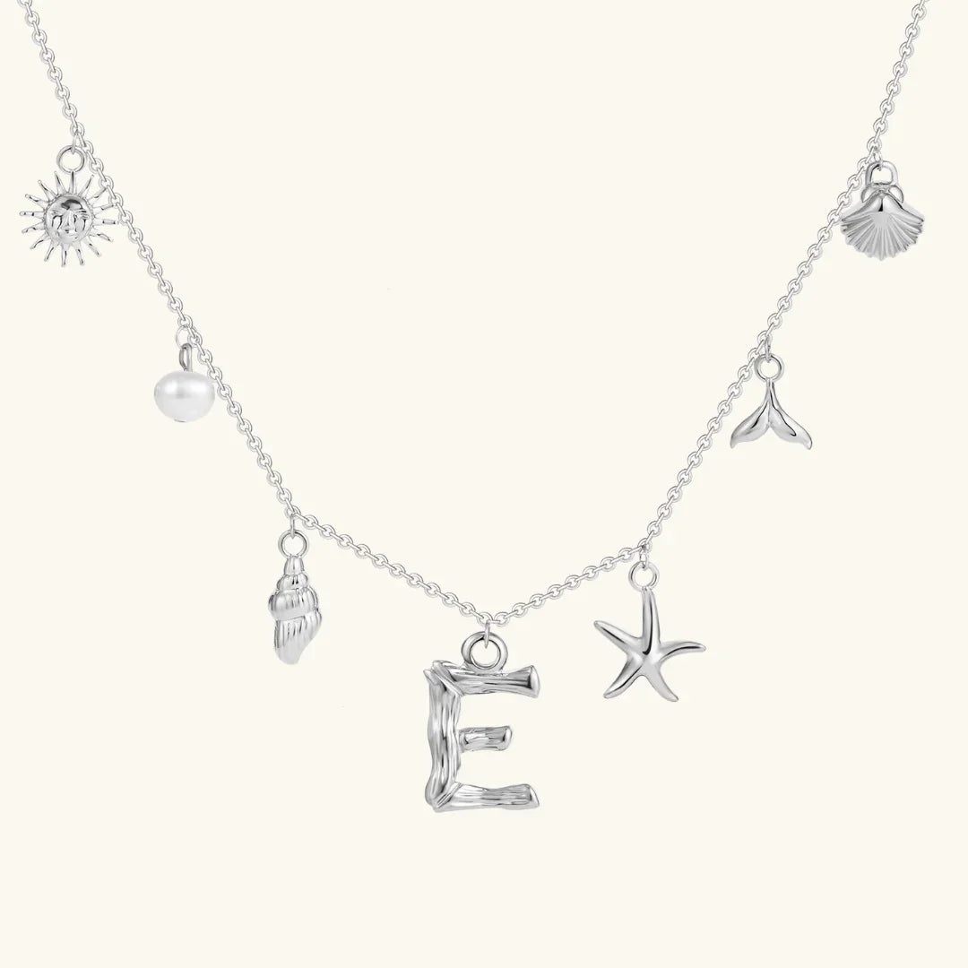[Royal&Vicky]Avaria Ocean Initial Necklace