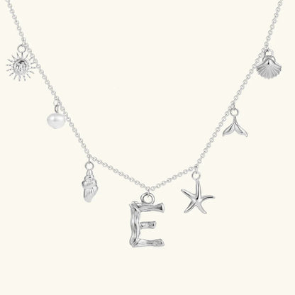 [Royal&Vicky]Avaria Ocean Initial Necklace