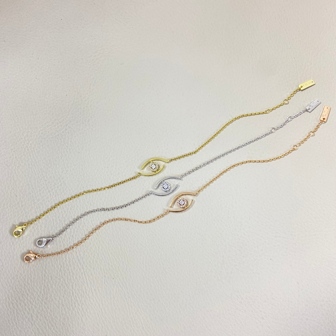 [Royal&Vicky]Lucky Eye Pave-Set Diamond Bracelet
