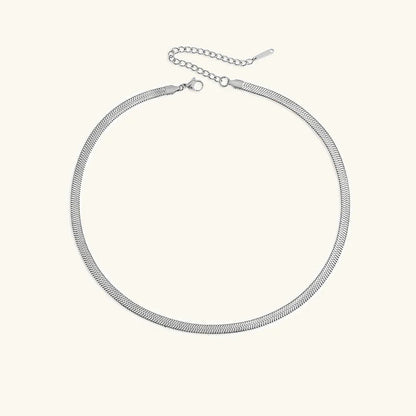 [Royal&Vicky]Elizabeth Gold Herringbone Necklace