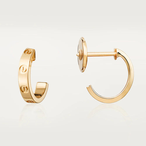 [Royal&Vicky]LOVE EARRINGS 2.65MM PINK GOLD