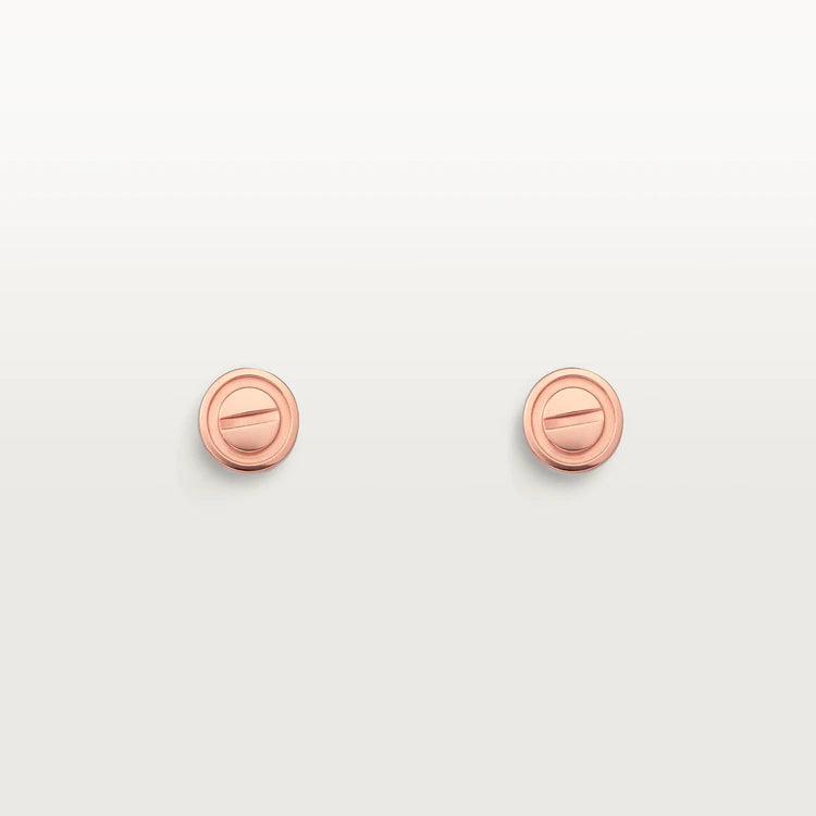 [Royal&Vicky]LOVE EARRINGS PINK GOLD 10MM