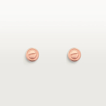 [Royal&Vicky]LOVE EARRINGS PINK GOLD 10MM