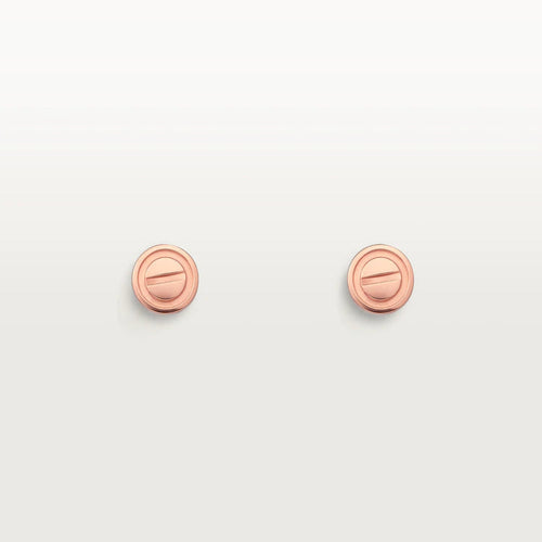 [Royal&Vicky]LOVE EARRINGS PINK GOLD 10MM