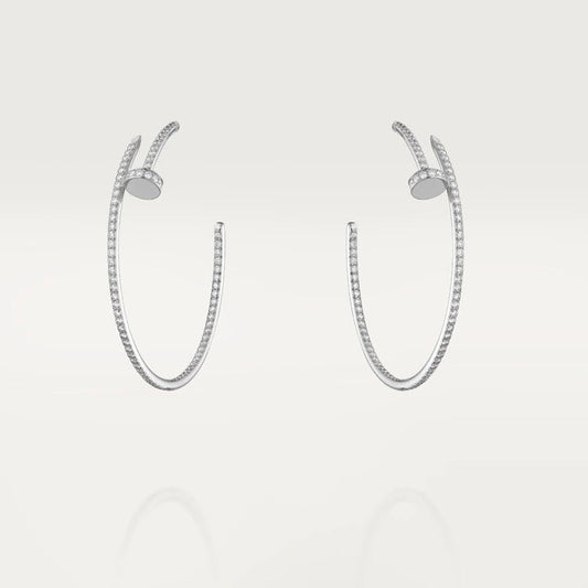 [Royal&Vicky]JUSTE EARRINGS FULL DIAMONDS 1.8MM