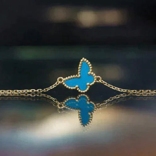 [Royal&Vicky]BUTTERFLY TURQUOISE BUTTERFLY BRACELET