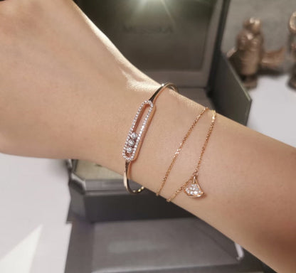 [Royal&Vicky]Move Pavé Diamond Bangle Bracelet M