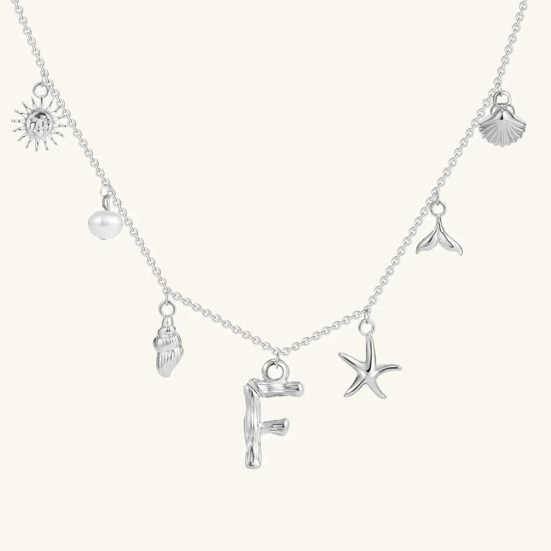 [Royal&Vicky]Avaria Ocean Initial Necklace