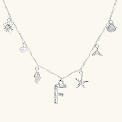 [Royal&Vicky]Avaria Ocean Initial Necklace