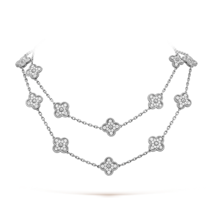 [Royal&Vicky]CLOVER 20 MOTIFS DIAMOND SILVER