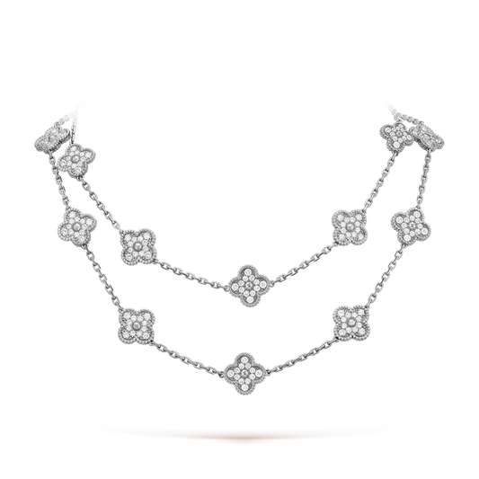 [Royal&Vicky]CLOVER 20 MOTIFS DIAMOND SILVER