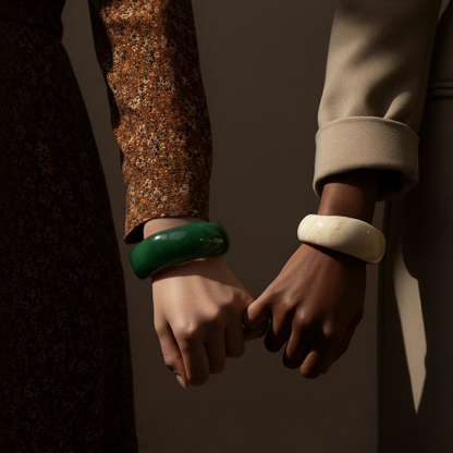 [Royal&Vicky]Julianna Sculpted Autumn Bangles