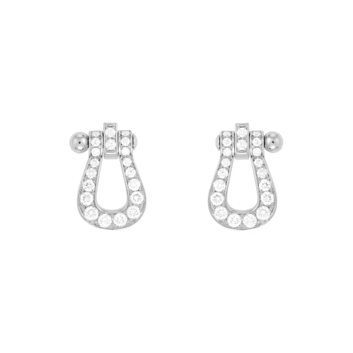 [Royal&Vicky]FORCE 10 FULL DIAMOND STUD EARRINGS MINI MODEL