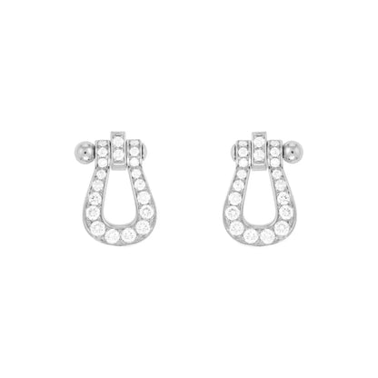 [Royal&Vicky]FORCE 10 FULL DIAMOND STUD EARRINGS MINI MODEL