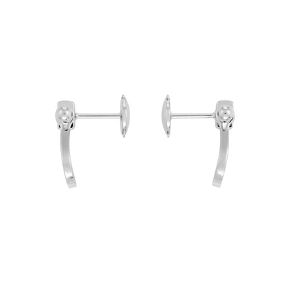 [Royal&Vicky]FORCE 10 FULL DIAMOND STUD EARRINGS MINI MODEL