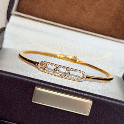 [Royal&Vicky]Move Pavé Diamond Bangle Bracelet M