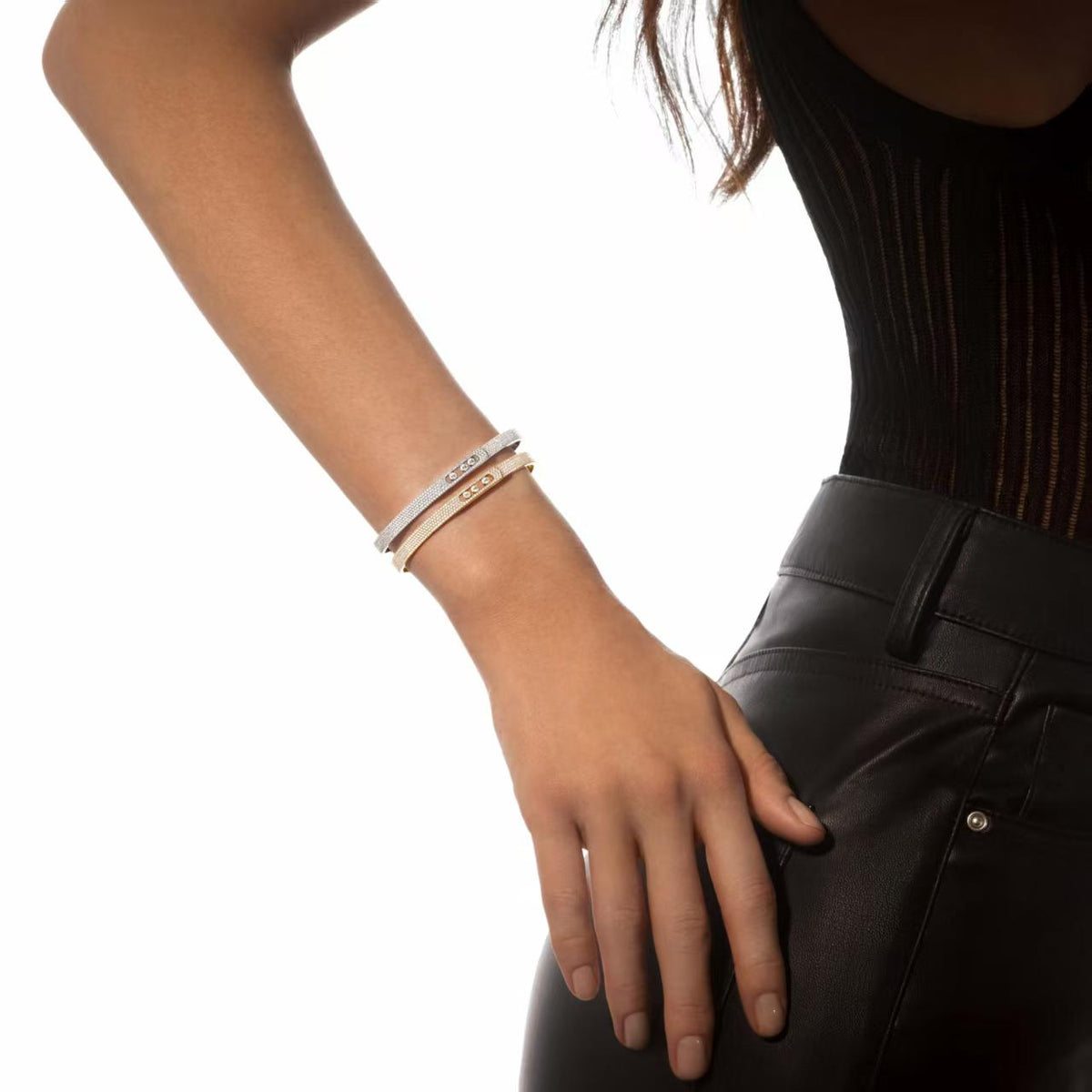 [Royal&Vicky]Move Noa Full Pavé Diamond Bangle Bracelet