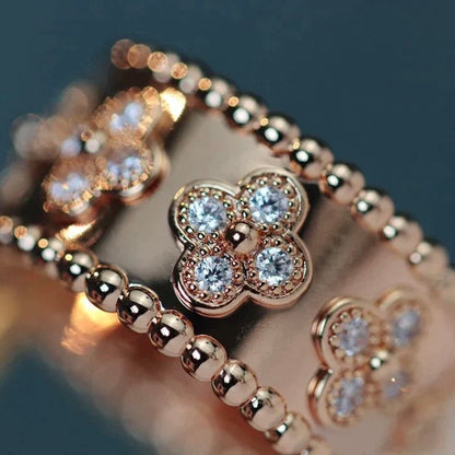 [Royal&Vicky]CLOVER KALEIDOSCOPE RING 10MM
