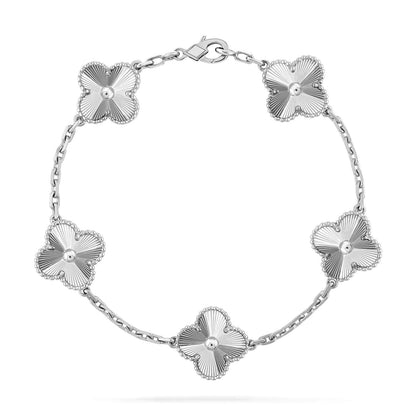 [Royal&Vicky]LUCKY CLOVER 5-MOTIF BRACELET - LASER COLLECTION