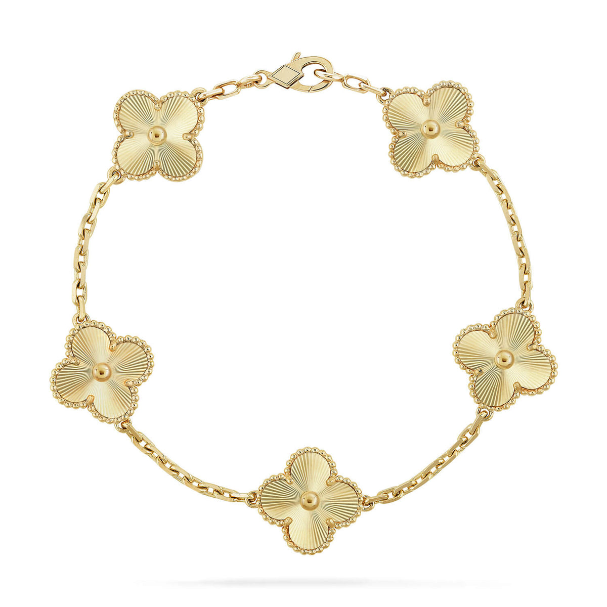 [Royal&Vicky]LUCKY CLOVER 5-MOTIF BRACELET - LASER COLLECTION