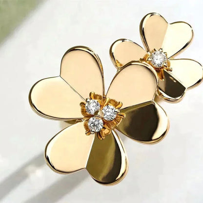 [Royal&Vicky]CLOVER COMOS GOLD DIAMOND RING