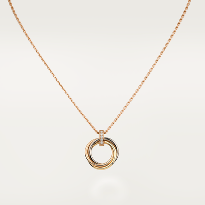 [Royal&Vicky]TRINITY NECKLACE GOLD  DIAMONDS