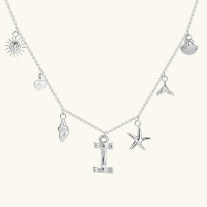[Royal&Vicky]Avaria Ocean Initial Necklace