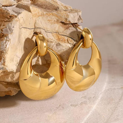 [Royal&Vicky]Coralyn Gold Earrings