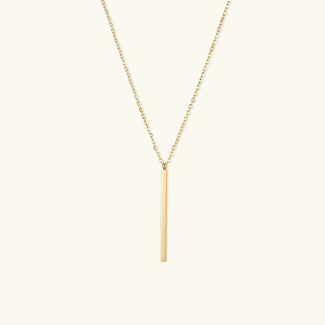 [Royal&Vicky]Allison Gold Bar Necklace