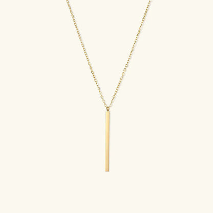 [Royal&Vicky]Allison Gold Bar Necklace