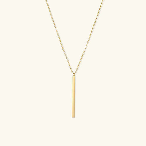 [Royal&Vicky]Allison Gold Bar Necklace