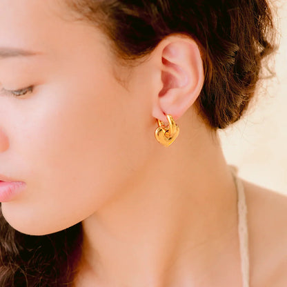 [Royal&Vicky]Aria's Arrow Gold Earrings
