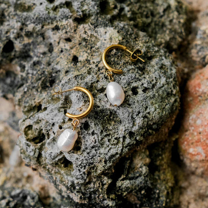 [Royal&Vicky]Asa Freshwater Pearl Earrings
