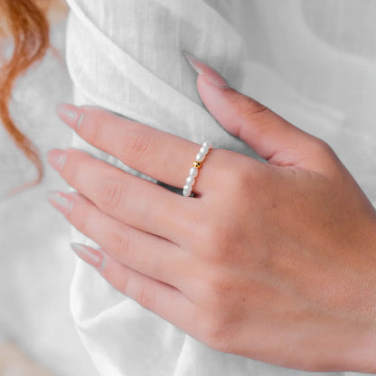 [Royal&Vicky]Aurora Pearl Band Ring
