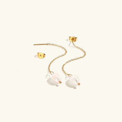 [Royal&Vicky]Tessa Pearl Tassel Earrings