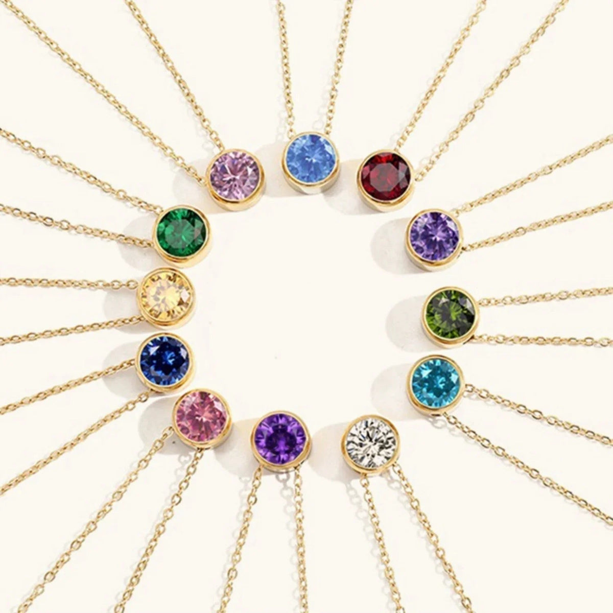 [Royal&Vicky]Amelia Birthstone Necklace