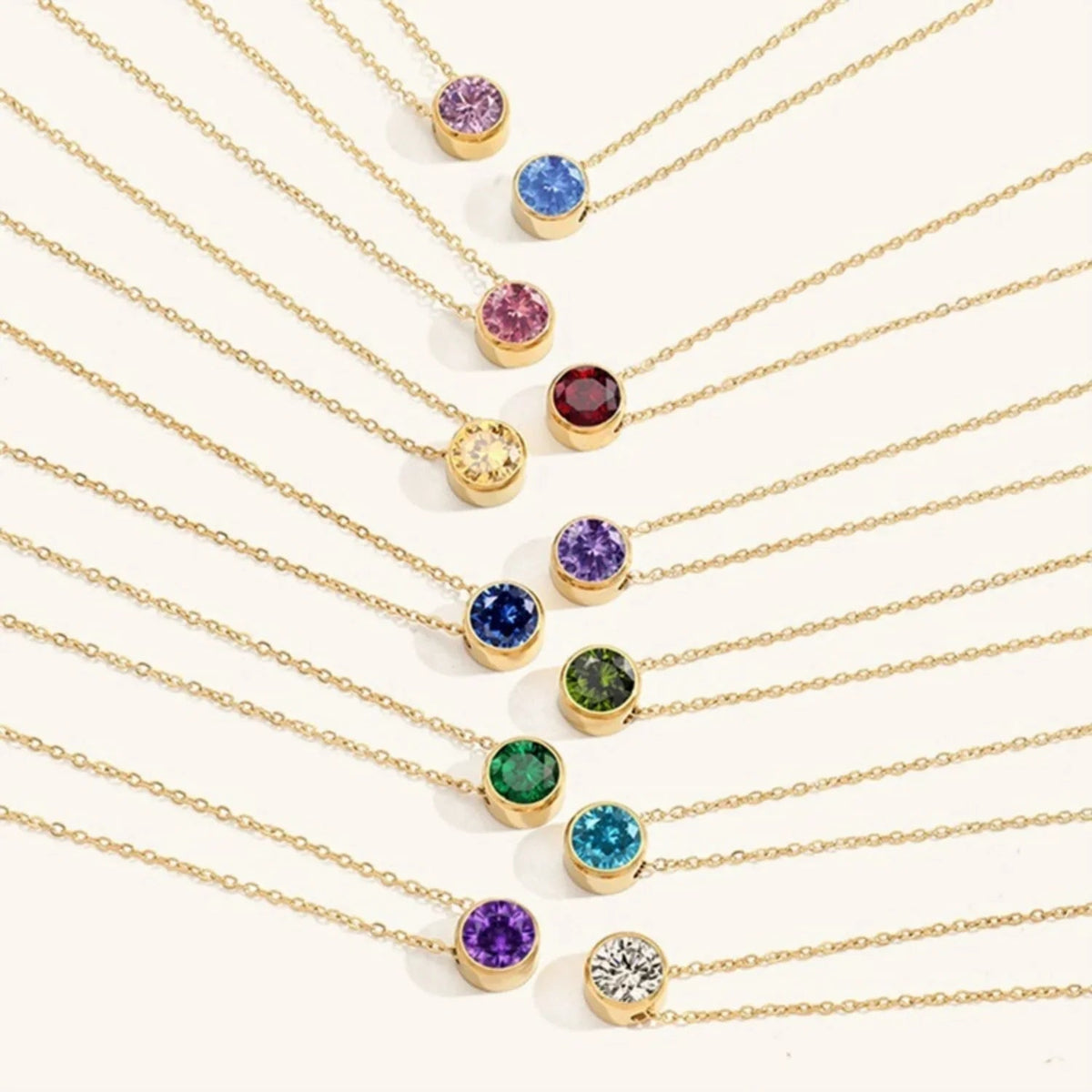 [Royal&Vicky]Amelia Birthstone Necklace