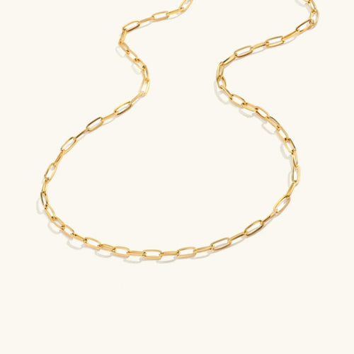 [Royal&Vicky]Amber Gold Chain Necklace