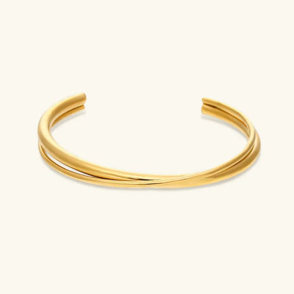 [Royal&Vicky]Rianne Layered Gold Bangle