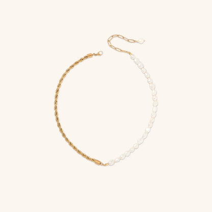 [Royal&Vicky]Dualia Gold Pearl Necklace