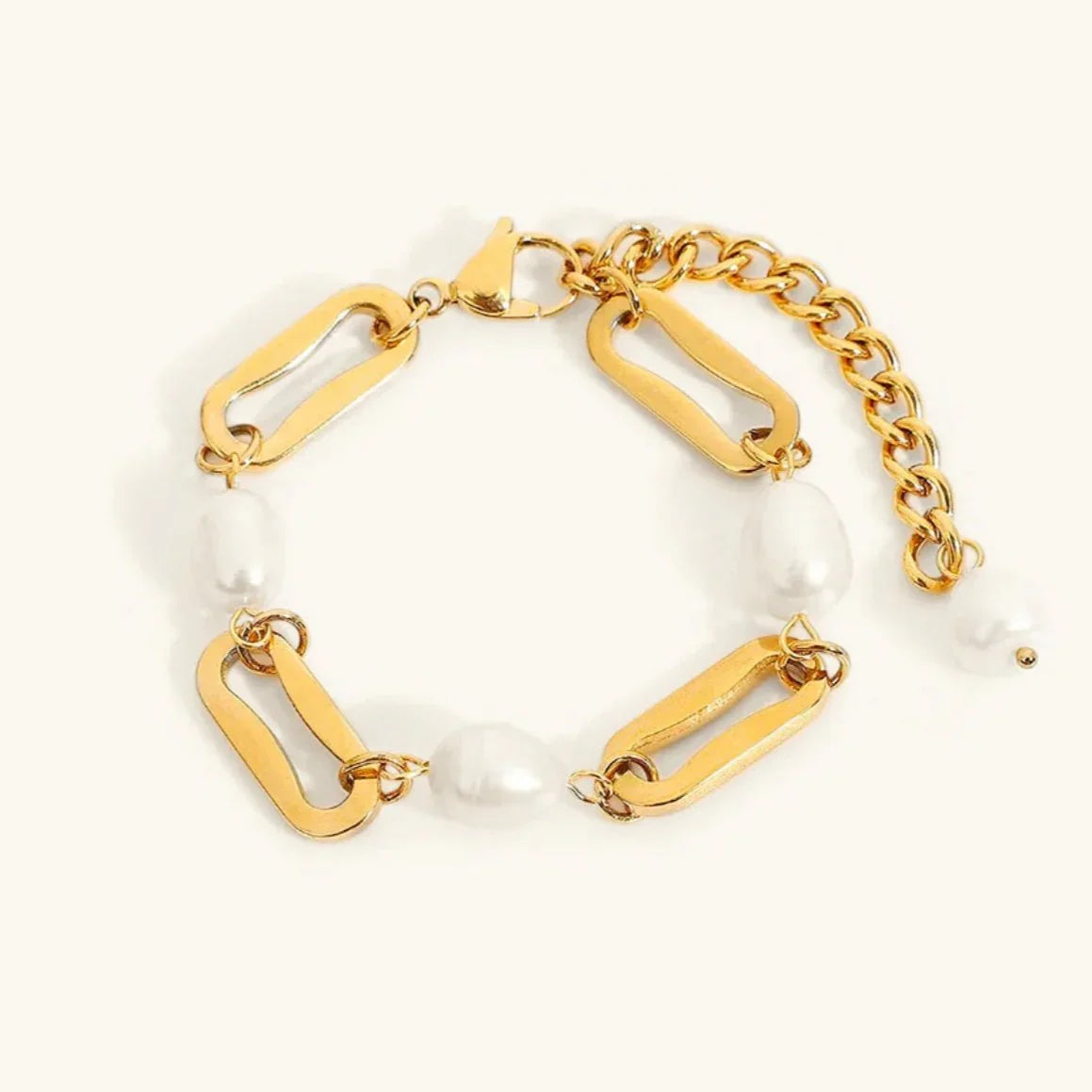 [Royal&Vicky]Janna Pearl Chain Bracelet