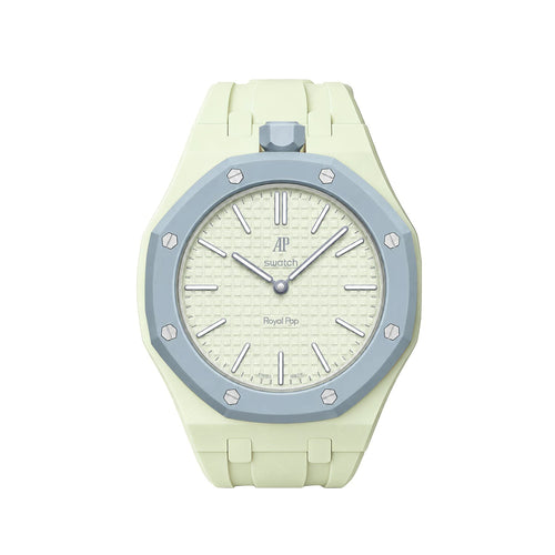 Oak Pop Exklusiver cremefarbener Silikonarmband
