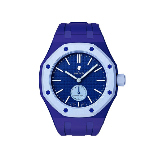 Oak Pop Exclusive Dark Blue Silicone Strap