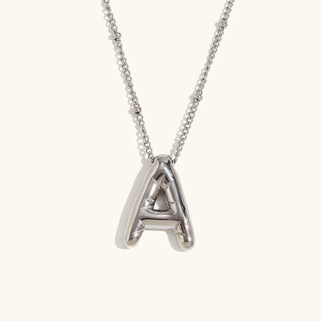 [Royal&Vicky]Balloon Gold Initial Necklace