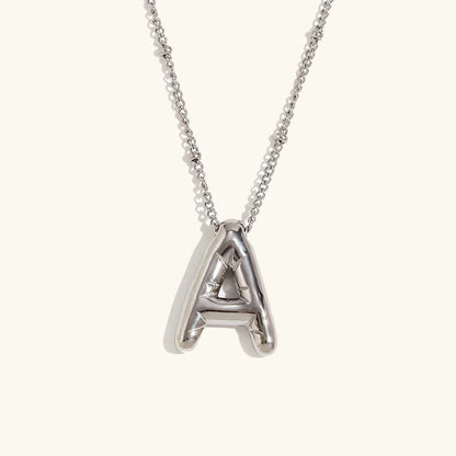 [Royal&Vicky]Balloon Gold Initial Necklace