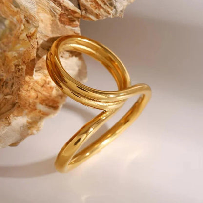 [Royal&Vicky]Meri Contemporary Gold Ring