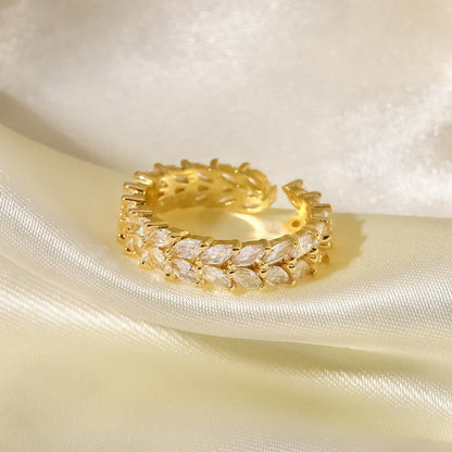 [Royal&Vicky]Clarisse Patterned Gold Ring